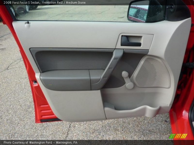 Vermillion Red / Medium Stone 2008 Ford Focus S Sedan