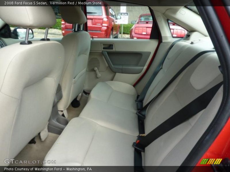 Vermillion Red / Medium Stone 2008 Ford Focus S Sedan
