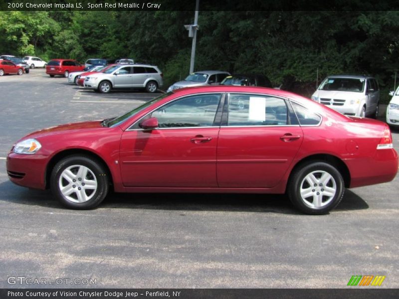Sport Red Metallic / Gray 2006 Chevrolet Impala LS