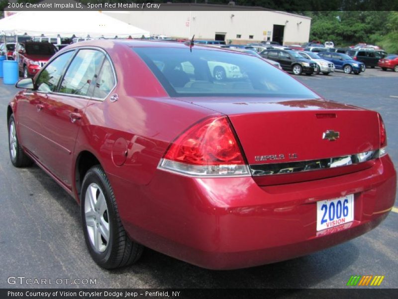 Sport Red Metallic / Gray 2006 Chevrolet Impala LS