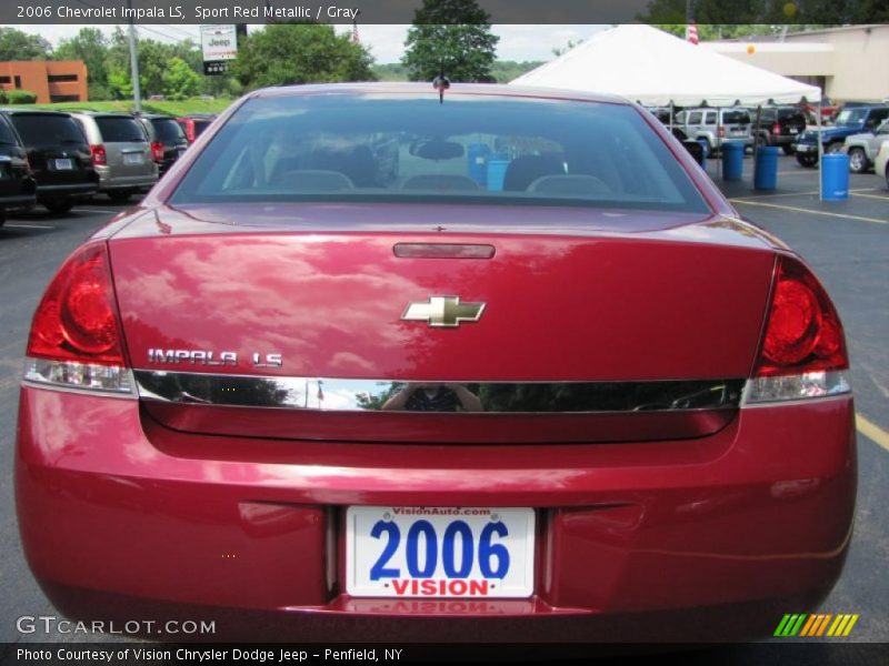 Sport Red Metallic / Gray 2006 Chevrolet Impala LS