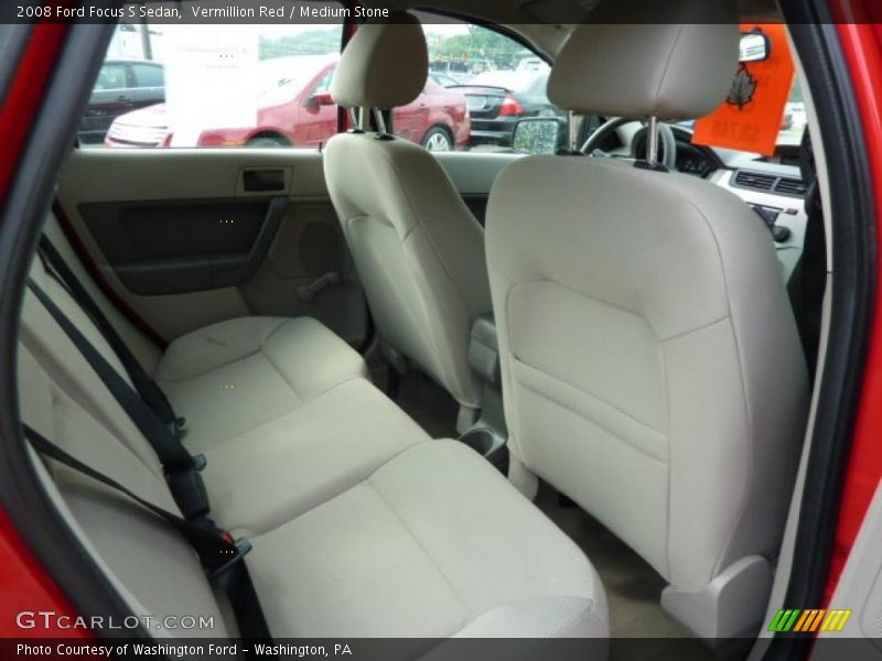 Vermillion Red / Medium Stone 2008 Ford Focus S Sedan