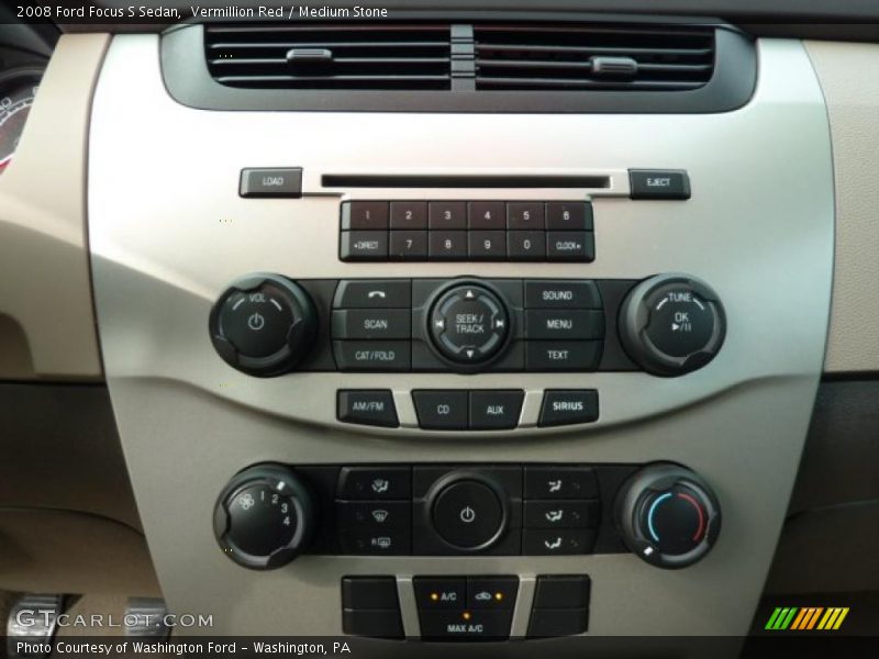 Vermillion Red / Medium Stone 2008 Ford Focus S Sedan