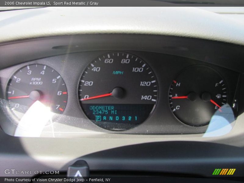 Sport Red Metallic / Gray 2006 Chevrolet Impala LS