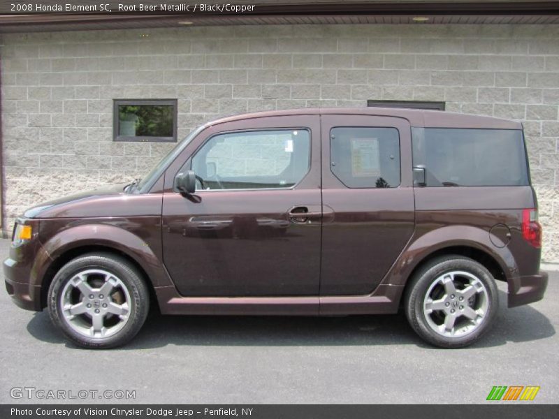 Root Beer Metallic / Black/Copper 2008 Honda Element SC