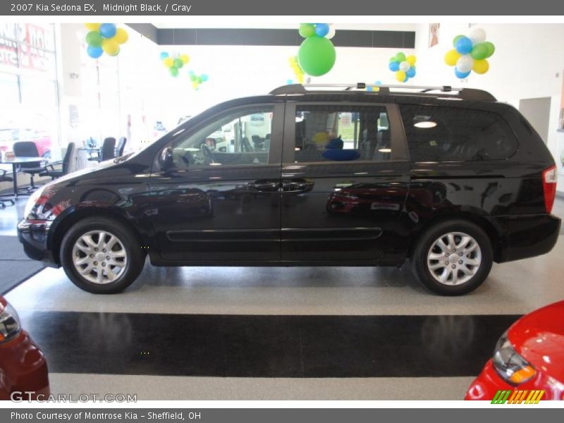 Midnight Black / Gray 2007 Kia Sedona EX