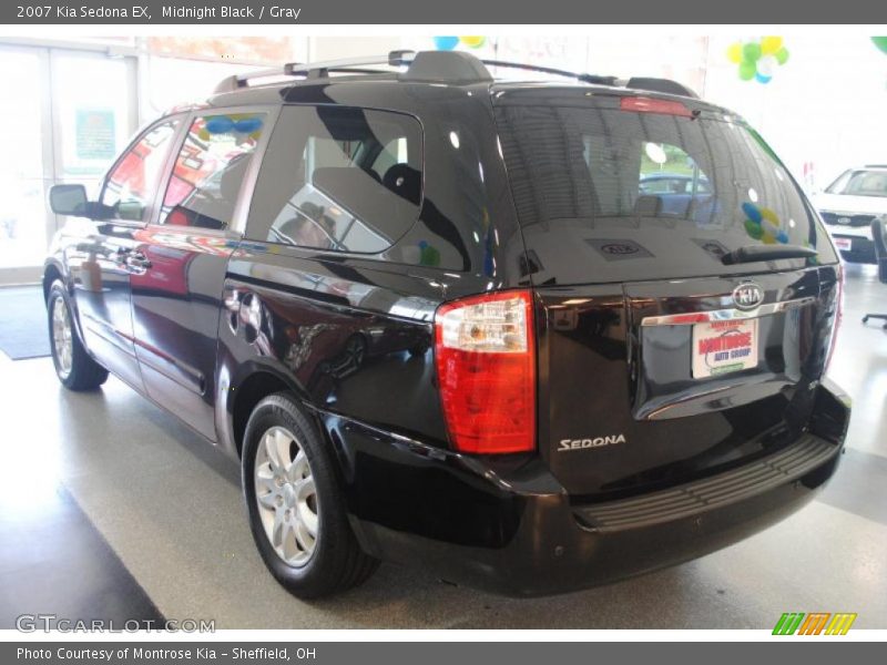Midnight Black / Gray 2007 Kia Sedona EX