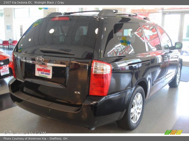 Midnight Black / Gray 2007 Kia Sedona EX