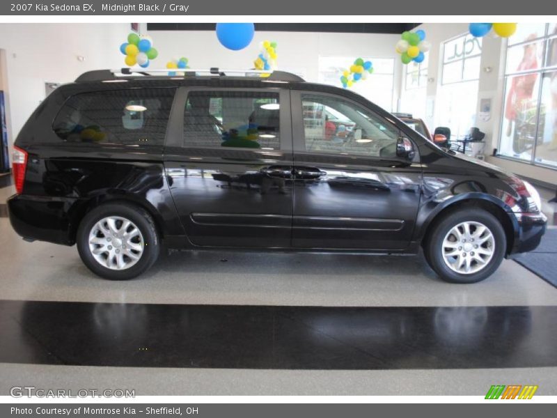 Midnight Black / Gray 2007 Kia Sedona EX