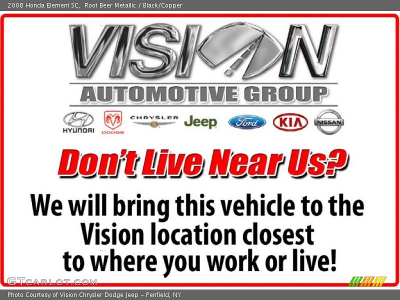 Root Beer Metallic / Black/Copper 2008 Honda Element SC