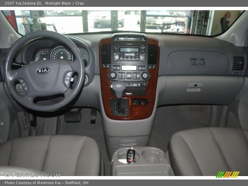 Midnight Black / Gray 2007 Kia Sedona EX