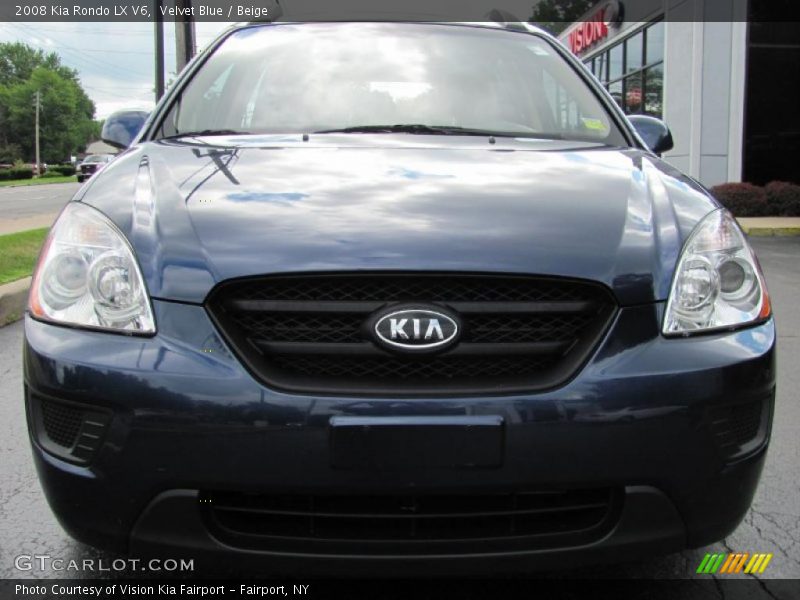 Velvet Blue / Beige 2008 Kia Rondo LX V6