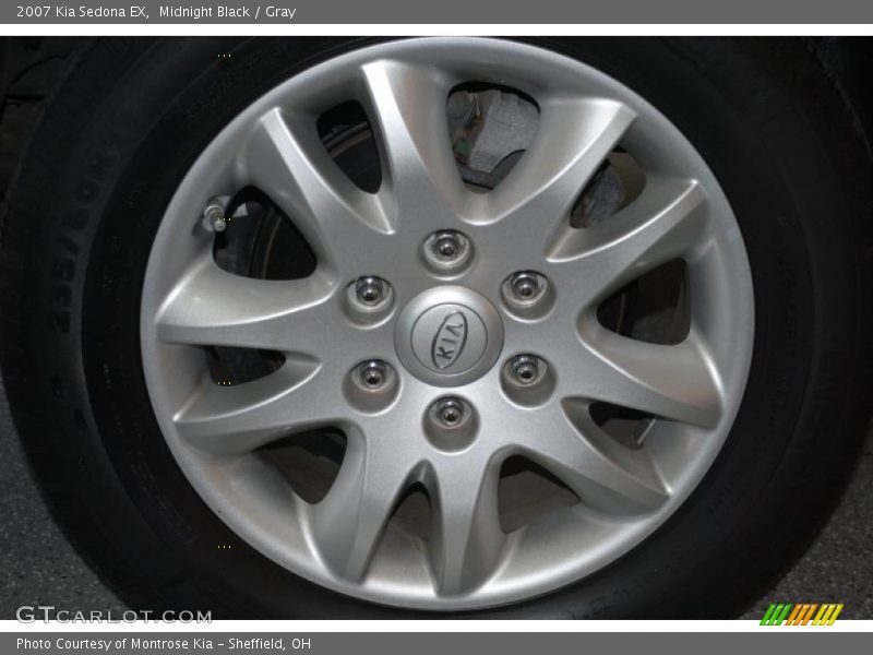 Midnight Black / Gray 2007 Kia Sedona EX