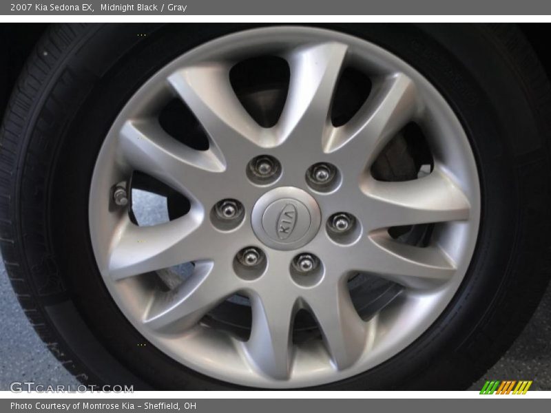 Midnight Black / Gray 2007 Kia Sedona EX