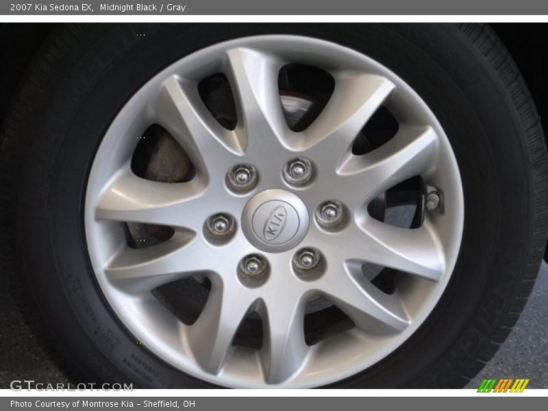 Midnight Black / Gray 2007 Kia Sedona EX