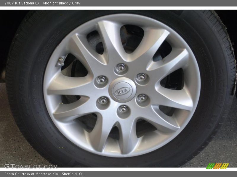 Midnight Black / Gray 2007 Kia Sedona EX