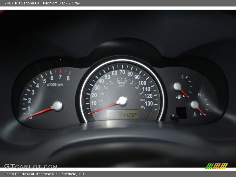 Midnight Black / Gray 2007 Kia Sedona EX