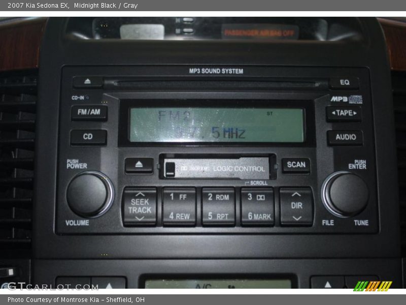 Midnight Black / Gray 2007 Kia Sedona EX