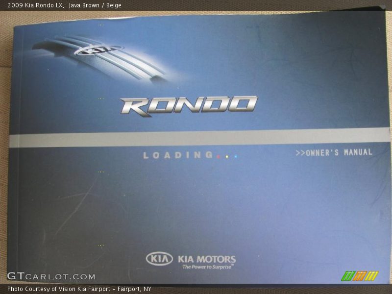 Java Brown / Beige 2009 Kia Rondo LX