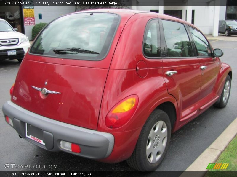Inferno Red Pearl / Taupe/Pearl Beige 2003 Chrysler PT Cruiser