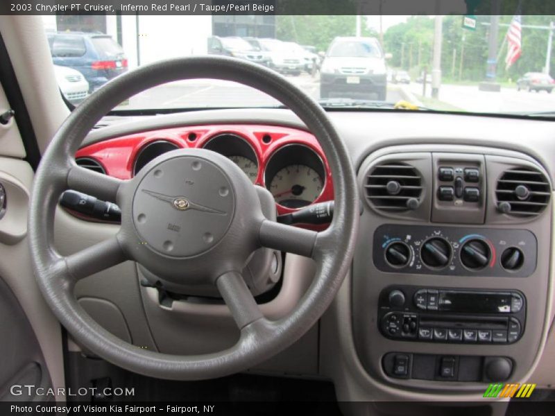 Inferno Red Pearl / Taupe/Pearl Beige 2003 Chrysler PT Cruiser