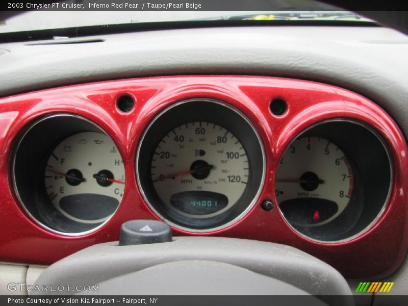 Inferno Red Pearl / Taupe/Pearl Beige 2003 Chrysler PT Cruiser