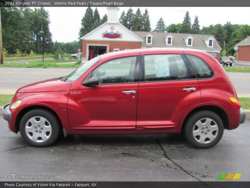 Inferno Red Pearl / Taupe/Pearl Beige 2003 Chrysler PT Cruiser