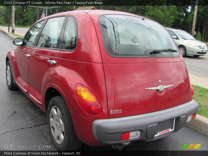Inferno Red Pearl / Taupe/Pearl Beige 2003 Chrysler PT Cruiser