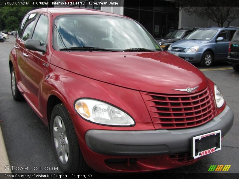 Inferno Red Pearl / Taupe/Pearl Beige 2003 Chrysler PT Cruiser