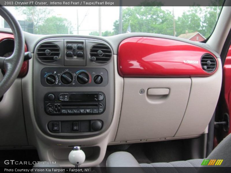 Inferno Red Pearl / Taupe/Pearl Beige 2003 Chrysler PT Cruiser