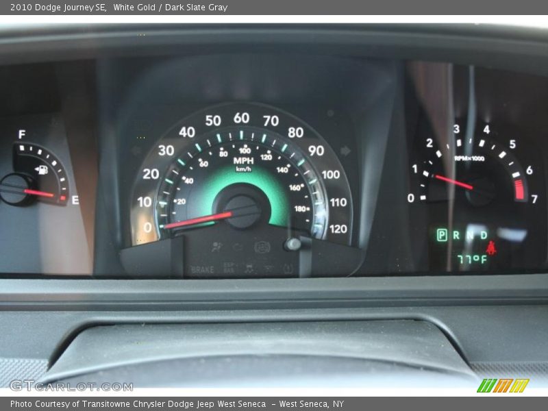 White Gold / Dark Slate Gray 2010 Dodge Journey SE
