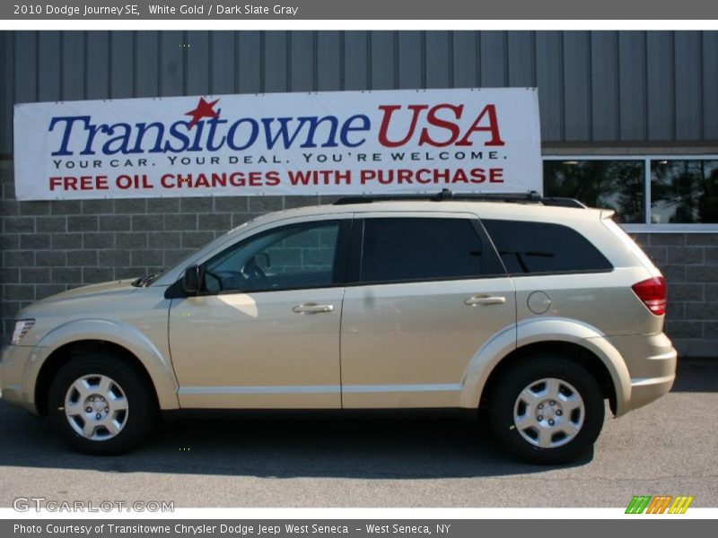 White Gold / Dark Slate Gray 2010 Dodge Journey SE