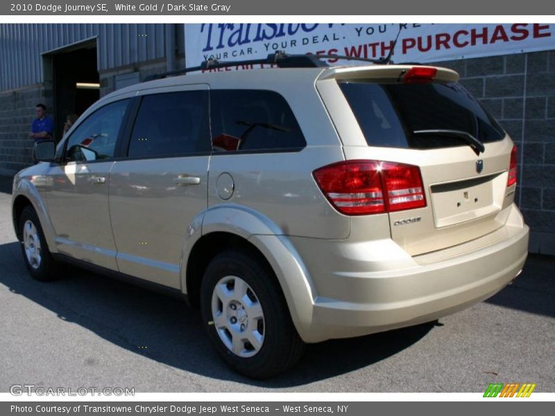 White Gold / Dark Slate Gray 2010 Dodge Journey SE