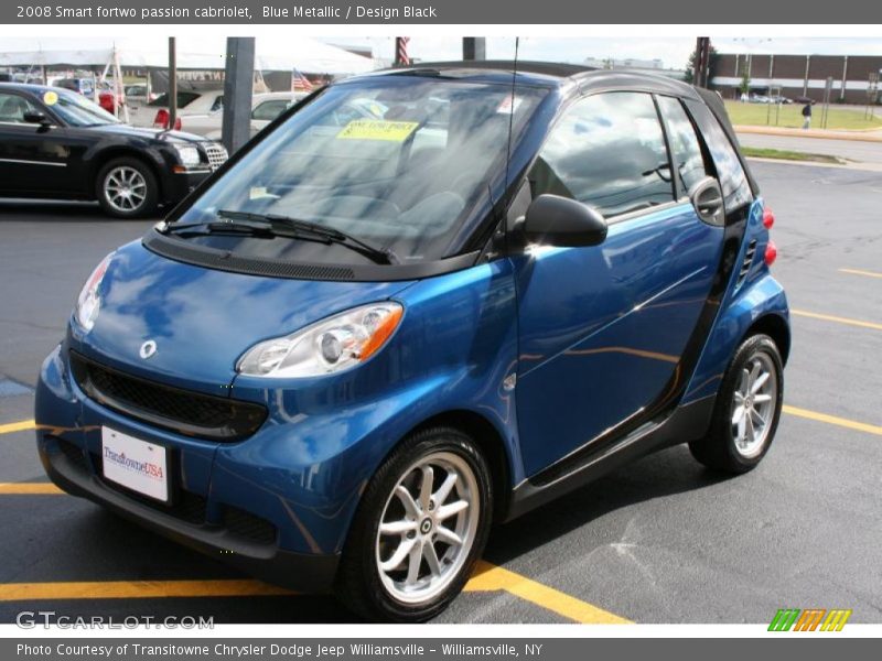 Blue Metallic / Design Black 2008 Smart fortwo passion cabriolet