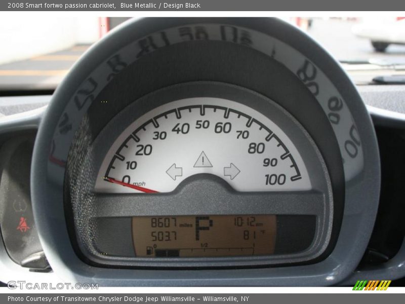 Blue Metallic / Design Black 2008 Smart fortwo passion cabriolet