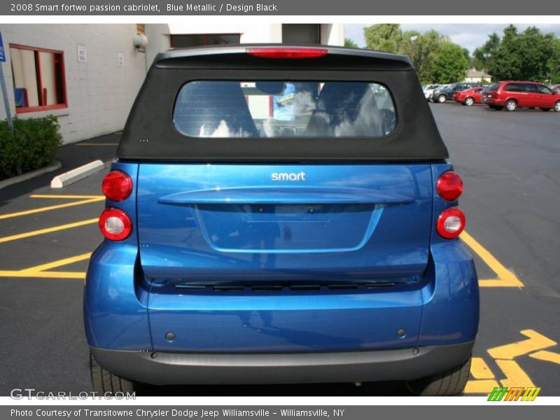 Blue Metallic / Design Black 2008 Smart fortwo passion cabriolet