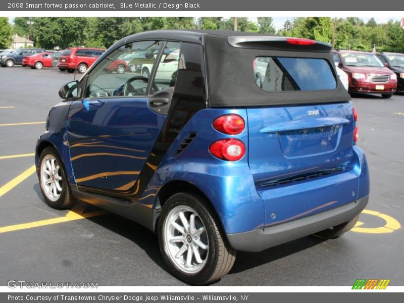 Blue Metallic / Design Black 2008 Smart fortwo passion cabriolet