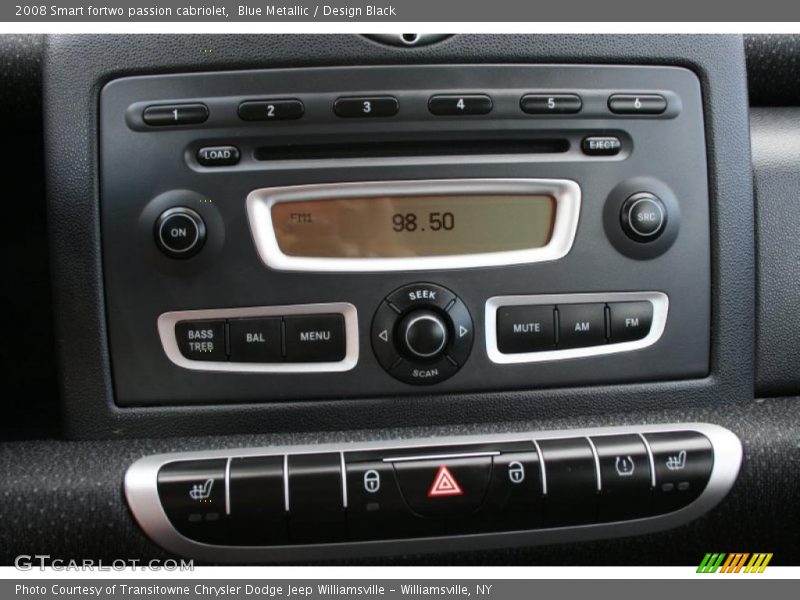 Blue Metallic / Design Black 2008 Smart fortwo passion cabriolet