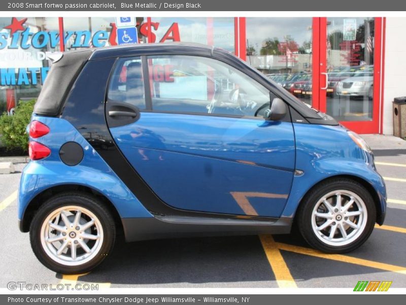 Blue Metallic / Design Black 2008 Smart fortwo passion cabriolet