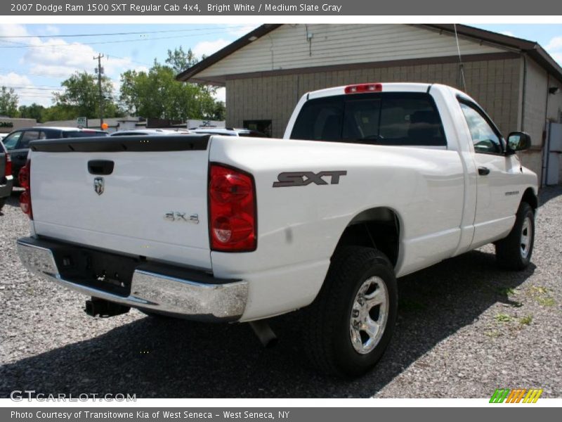 Bright White / Medium Slate Gray 2007 Dodge Ram 1500 SXT Regular Cab 4x4