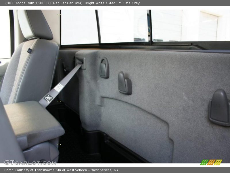 Bright White / Medium Slate Gray 2007 Dodge Ram 1500 SXT Regular Cab 4x4