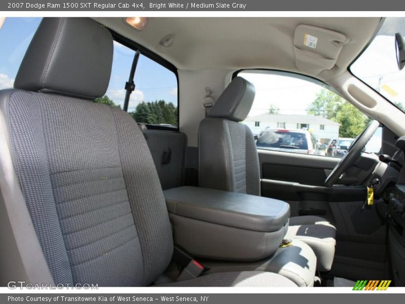 Bright White / Medium Slate Gray 2007 Dodge Ram 1500 SXT Regular Cab 4x4