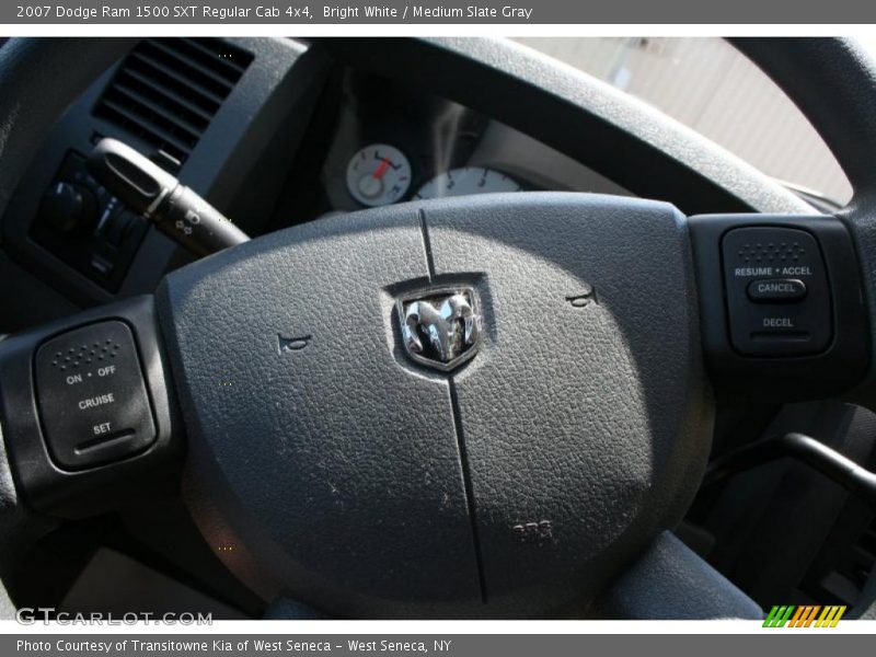 Bright White / Medium Slate Gray 2007 Dodge Ram 1500 SXT Regular Cab 4x4