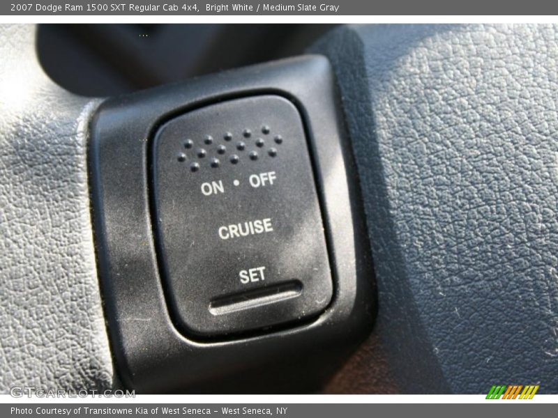 Bright White / Medium Slate Gray 2007 Dodge Ram 1500 SXT Regular Cab 4x4