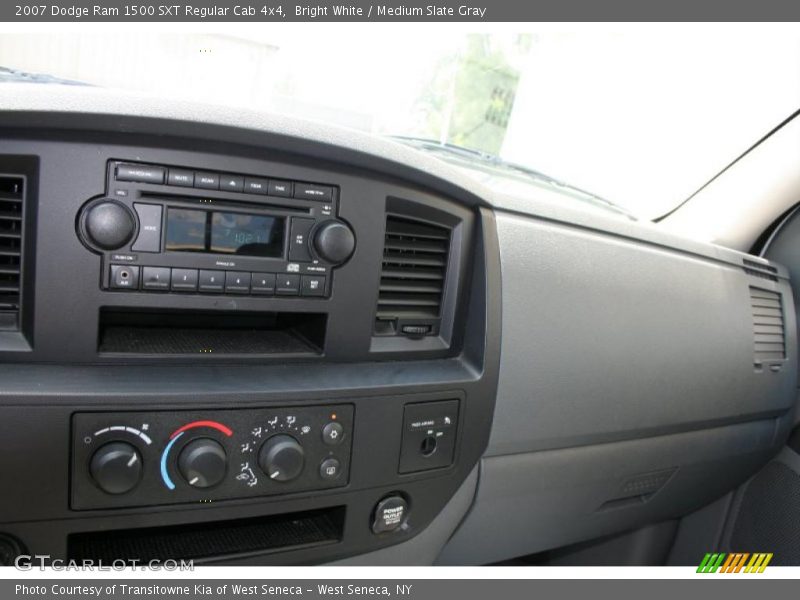Bright White / Medium Slate Gray 2007 Dodge Ram 1500 SXT Regular Cab 4x4