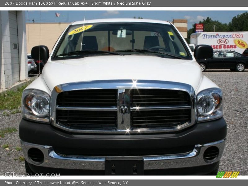 Bright White / Medium Slate Gray 2007 Dodge Ram 1500 SXT Regular Cab 4x4