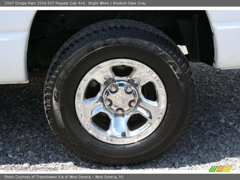 Bright White / Medium Slate Gray 2007 Dodge Ram 1500 SXT Regular Cab 4x4