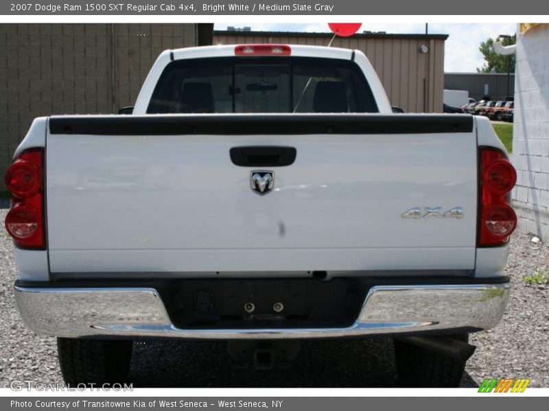 Bright White / Medium Slate Gray 2007 Dodge Ram 1500 SXT Regular Cab 4x4