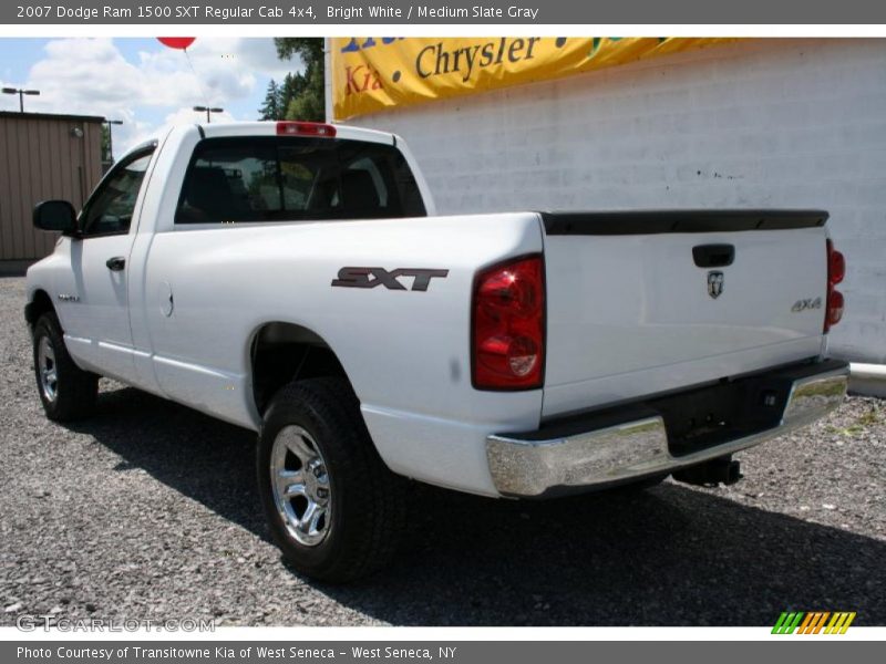 Bright White / Medium Slate Gray 2007 Dodge Ram 1500 SXT Regular Cab 4x4