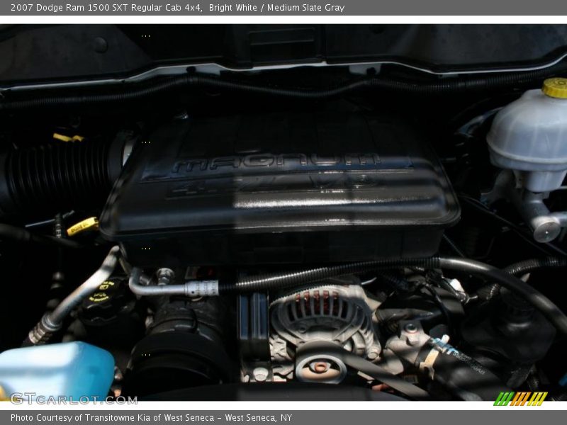 Bright White / Medium Slate Gray 2007 Dodge Ram 1500 SXT Regular Cab 4x4